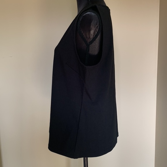 Banana Republic Factory Sleeveless Faux Leather Top L - Picture 2 of 5